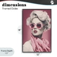 thumbnail image 4 of Stupell Industries Art Deco Iconic Retro Chic Portrait Black Framed Giclee Art, 12 x 18, by Andrea Haase, 4 of 8