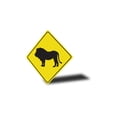 thumbnail image 4 of Lion Crossing Diamond Aluminum Metal Decor Sign - 12" x 12", 4 of 4