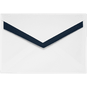 LUXPaper A7 Foil Lined Envelopes, 5 7/16 x 7 7/8, 80lb White with Blue Lining, 50 Pack