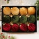 thumbnail image 5 of pstuiky Adorno de bola navideña envuelta en tela, colgante decorativo, adorno navideño de tela, bola para decorar el árbol de Navidad, 5 of 6