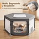 thumbnail image 4 of Parque Infantil para Perros, 42.51 X 42.51 X 26 Pulgadas, Portatil Parque para Mascotas, con Puerta, Cubierta, Durable Parque para Perros de Diseño Transpirable para Medianas y Pequeños Mascota (Gris), 4 of 8