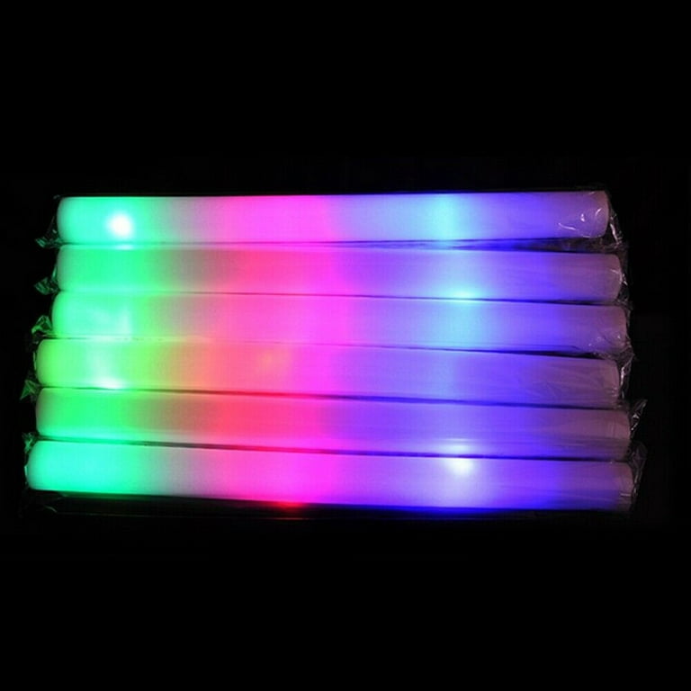Taotuo Glow Sticks Bulk, 20 PCS LED Light Up Foam Sticks 3 Modes Color  Changing, Glow