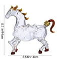 thumbnail image 2 of Creative Zodiac Horse Glass Whiskey Bottle - Christmas & 2026 Holiday Gatherings, Portable High Borosilicate Glass Liquor Bottle, for Home Bar, Decorative Animal-Themed Bottle, 5.51*5.51in, 2 of 5