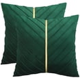 thumbnail image 1 of Funda de almohada decorativa Tosleo de terciopelo, 60 x 60 cm, 2 unidades, 1 of 6