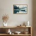 thumbnail image 4 of Lake Boat Serene Forest Horizontal Canvas Wall Art with Lightweight Foam Frame - Durable and Ready to Hang, Modern Decorative Print for Living Room, Bedroom, Or Office, 4 of 8