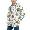 thumbnail image 2 of Uemuo Various Turtle Pattern Hooded Sweatshirt for Youth Pullover with Kangaroo Pocket Trendy youth sweatshirt Casual Hoodie for Boys and Girls-Large, 2 of 6