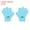 Blue Medium, variant on Uxcell 2 Pair Silicone Swimming Gloves Webbed Finger Frog Type Small Gloves Blue