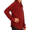 thumbnail image 2 of P.J. Salvage Womens Turtle Neck Pajama Sweater, Red, Small, 2 of 5