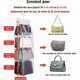 thumbnail image 3 of Bag Hanging Storage, 8 Pockets Hanging Bag Organizer Oxford Cloth Wardrobe Organizer for Family Closet Bedroom, White, 3 of 4