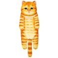 thumbnail image 3 of Birdeem Serviette à Main pour Chats Visage Circulaire Réaliste Chats Mignons Simulation Chats Orange Serviette Épaisse en Microfibre Imprimée, 3 of 5