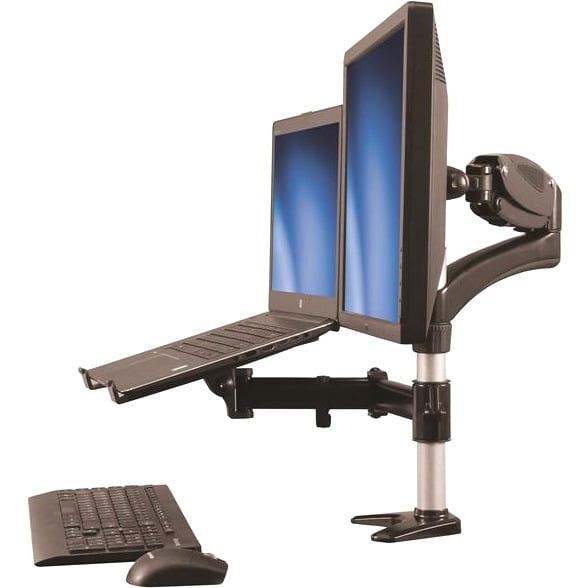 StarTech ARMUNONB Single Monitor Arm With Laptop Stand