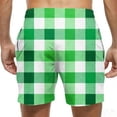 thumbnail image 5 of JSKUMAR Mens St. Patrick's Day Shorts Casual Elastic Waist Outdoor Sports Running Swim Board Shorts Green-1,3XL, 5 of 6