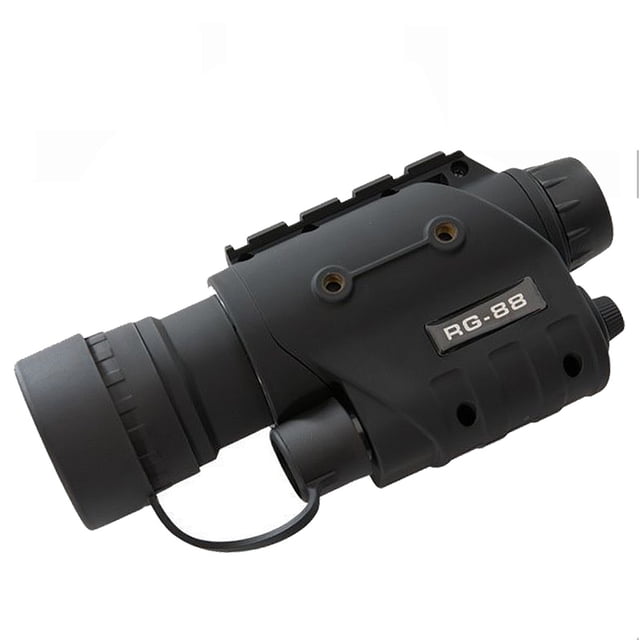 RG-88 Night Vision Monoculars 5X Zoom Infrared Camera Full Dark Green Imaging Long Range for Outdoor with Rifle Mount