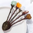 thumbnail image 3 of YAOMOBB Tea Spoon Carved Coffee Teaspoon Long Handle for Comfortable Grip, 3 of 7