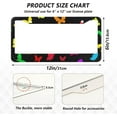 thumbnail image 4 of Coolnut Butterfly License Plate Frames 2pcs, Aluminum Universal Car License Plate Holder with Round Hole for US Vehicles, 12"x 6", 4 of 7