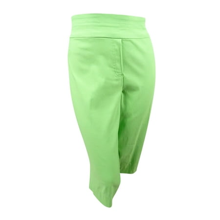 Alfred Dunner Capris - Alfred Dunner Women's Plus Size Pull-On Capri Pants (24W, Lime)
