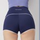 thumbnail image 3 of Gibobby Pantalones cortos de yoga Pantalones cortos deportivos informales para mujer, para correr, Fitness, Yoga, ajustados, elásticos, antiligeros, d(Azul oscuro,G), 3 of 5