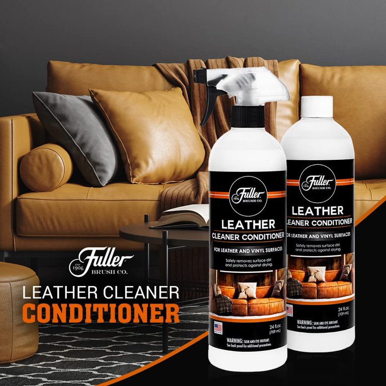 Leather Cleaner Conditioner with Sprayer + Suede Microfiber Cloths