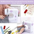 thumbnail image 3 of Ticfox Portable Sewing Machine Mini Household Sewing Machine for Beginners Multifunctional Electric Crafting Machine 12 Floral Stitches with Multi-use Accessory Set for Home Sewing, Beginners, 3 of 9