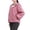 Pink, variant on ​Women's Lightweight Hooded Zip-Up Jacket – Casual Solid Color Windbreaker Coat