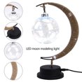 thumbnail image 1 of Lámpara Lámpara de bola de ratán con globo LED, lámpara de sala de baile de cáñamo y ratán de hierro forjado (azul) Ndcxsfigh Nuevos Originales, 1 of 9