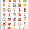 thumbnail image 4 of 35pcs-50pcs Colorful Stationery Stickers Summer Kids Stickers Tropical Teacher Reward Stickers for Laptop Suitcase Luggage, 4 of 9