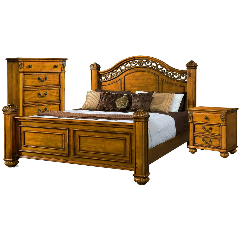 Picket House Furnishings Barrow Poster Bedroom Set, Multiple Sizes and