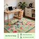 thumbnail image 2 of Alfombra CRYPTOLITE Boho, lavable, 120 x 180 cm, pelo bajo, color verde, 2 of 7