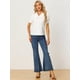 thumbnail image 3 of Blusa retro vintage de manga corta con cuello Peter Pan para mujer Blanco crema XS, 3 of 5