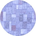 thumbnail image 1 of Ahgly Company Indoor Round Patchwork Blue Transitional Area Rugs, 8' Round, 1 of 4