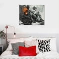 thumbnail image 5 of Acheng Posters Vintage Poster Black And White Transport Train Wall Art Locomotive Picture Decor Canvas Wall Art Picture Office Family Bedroom Living Room Decor Aesthetic Gift  16x12in, 5 of 6