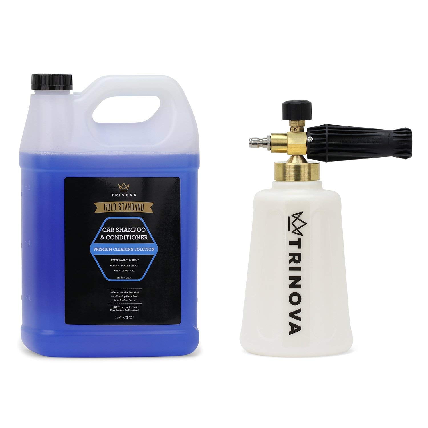 TriNova Foam Cannon and Gallon Car Wash Soap Bundle 2pk