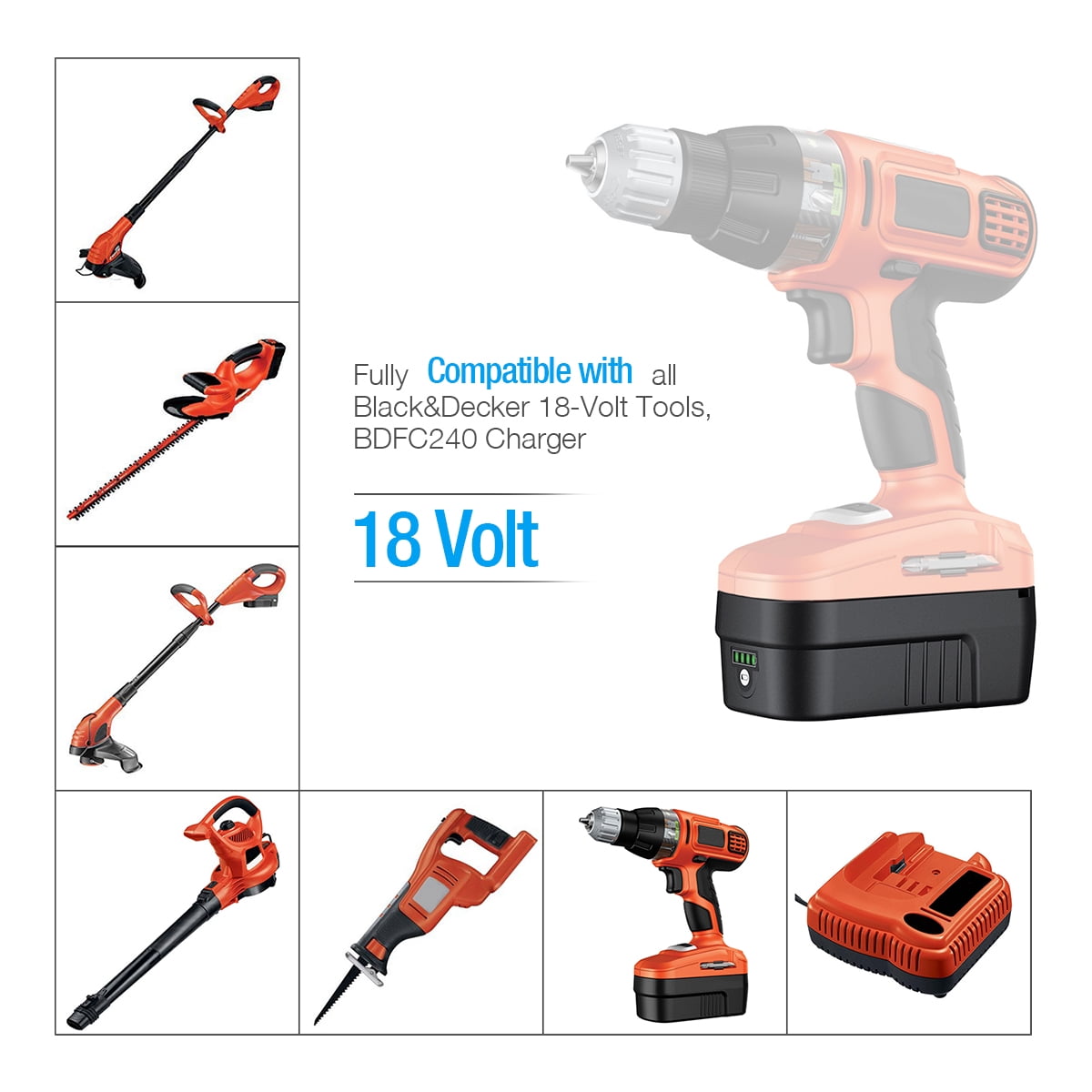 Upgraded 3.8Ah Replace for Black and Decker 20V Lithium Battery MAX LBXR20  Battery LB20 LBX20 LBX4020 LB2X4020 LBXR2020-OPE Cordless Power Tools 2