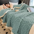 thumbnail image 7 of InsCrazy Weighted Blanket, Extra Thick Flannel Fleece Summer Quilt, Cool Blanket Transfer Heat to Keep Body Cool Night Sweats for Couch Bed Sofa Bedroom, 7 of 7
