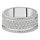 thumbnail image 1 of Cinco Líneas Rueda Anillo Elegante anillo de diamantes de imitación de plata Anillos de joyería de las mujeres de moda completa Zircon Anillos para Mujeres Tamaño 5 10, 1 of 5