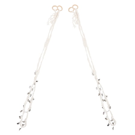 LOLIPPYY 2Pcs Stuffed Animal Corner Net Cotton White for Storage Stand