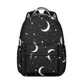 thumbnail image 1 of Steampunk Gothic Student Backpack Durable Waterproof School Bag with Dark Celestial Elements Print, Breathable Padding, Adjustable Straps for Outdoor Adventures and Commuting, 1 of 6