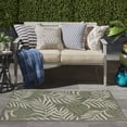 thumbnail image 3 of Nourison Garden Oasis 2' x 4' Green Ivory Tropical Rug, 3 of 10