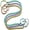 Vibrant Colors-18", variant on Elastic Spiral Hair Ties for Medium Long Fine Hair, 18" Hand Braided Ponytail Accessories Pony Tails Wrap Tie for Women & Girls Stretchy Hair Bands for Water Swim Diving Surf - 3 Packs