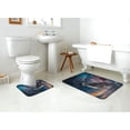 thumbnail image 4 of Yiaed Night Sky Wolf Print Bathroom Mat Set 2 Pieces Mat Anti-Skid Pad Ultra Soft and Absorbent Bathroom Bath Mat Contour Bath Rugs for Toilet Base, 4 of 6
