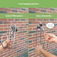 thumbnail image 4 of NOGIS Garden Hose Holder Wall Mount, Heavy Duty Stainless Steel Hose Hanger for Outside, Hose Reel Holds Up To 100Ft, Hose Hook for Garden Hose, Garage, Water Hose, Yard Storage, 4 of 7