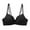 Black, variant on Women's Seamless Unpadded Backless Strap Push Up See Through Bra Sports Bra Running, Size 36/80