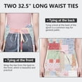 thumbnail image 6 of Pioneer Flower Floral Print Pattern Apron-Garden Aprons for Women with Pockets-Cotton Linen Waterproof Kitchen Cooking Gardening Aprons Adjustable for Kitchen,Cooking,BBQ and Salon 33x27 Inch, 6 of 7