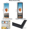 thumbnail image 3 of 13x39 Picture Frame Black for Puzzles Poster Photo Picture, Horizontal and Vertical Formats for Wall Hanging, 13 x 39 Wall Gallery Poster Photo Puzzles Frame for 13 by 39 Photos Posters, Black, 3 of 7