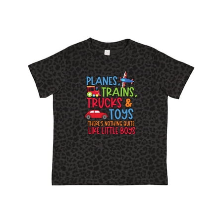 

Inktastic Planes Trains Trucks and Toys Nothing Quite Like Little Boys Gift Toddler Boy Girl T-Shirt