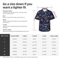 thumbnail image 5 of Fuzoiu Vintage Golden Butterfly Print Hawaiian Shirt for Men, Summer Beach Casual Short Sleeve Button Down Shirts, Men’s Beach Summer Shirts with Pocket,Large, 5 of 7