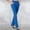 *Blue, variant on Women's Stretch Slim Fit Flare Pants,Solid Color Casual Long Trousers with Pockets Blue,Womens Plus XXL