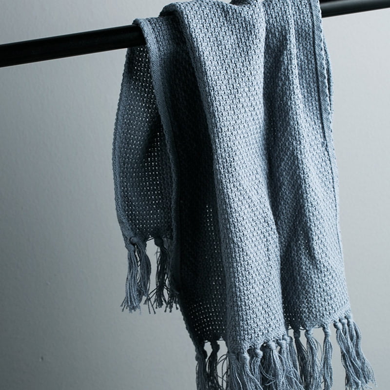 Catlerio Cotton Dyed Dish Towel Tassel Napkin Tea Towel Dishtowel