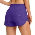 thumbnail image 4 of MSJUHEG Bathing Suit Bottoms,Swimming Trunks for Men,Plus Size Boyshorts,Womens Swim Shorts,Board Shorts for Women Swim,Swim Board Shorts,Bikini Board Shorts Purple L, 4 of 6