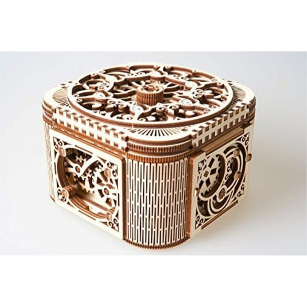 UGEARS Treasure Box Wooden 3D Mechanical Puzzle, 3d Puzzle ...